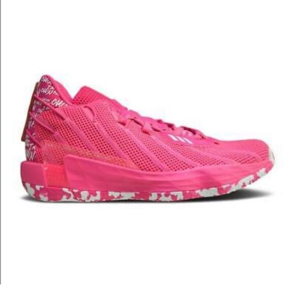 Adidas Dame 7 I AM My Own Fan Team Basketball Shoes Pink Rare FY9359 Mens 13 - Picture 1 of 11